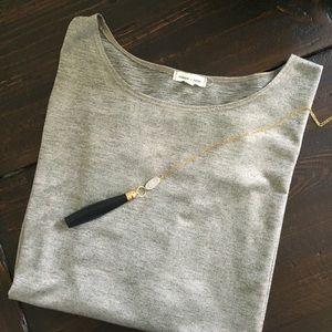 Metallic 3/4 sleeve Urban Outfitters top